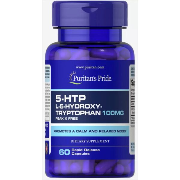 5 HTP Griffonia Simplicifolia 100 mg-60 capsule - Puritan's Pride