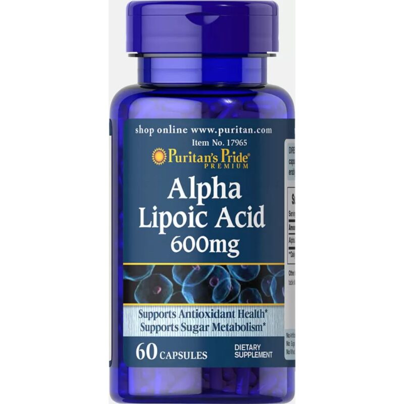 Acid Alfa Lipoic 600 mg, 60 capsule | Puritan’s Pride
