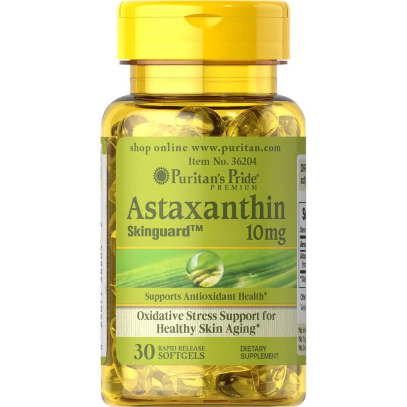Astaxanthin Natural(Astaxantina)10 mg-30 capsule