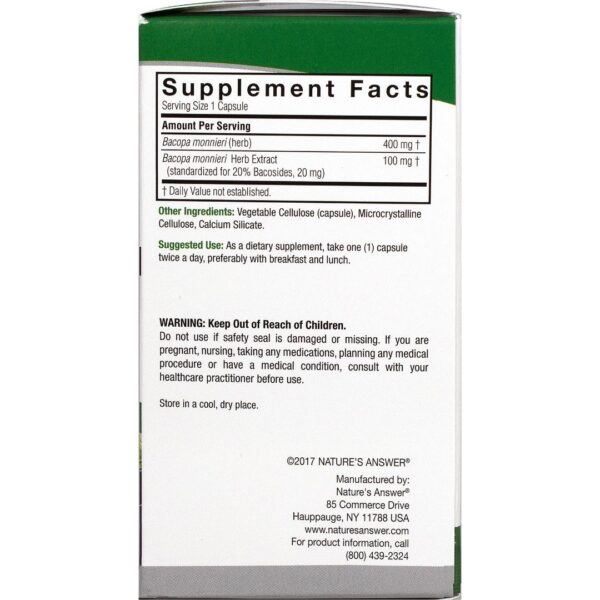 Bacopa Extract 500 mg-90 capsule
