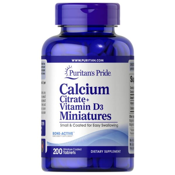 Calciu Citrat+Vitamina D3-200 tablete mici