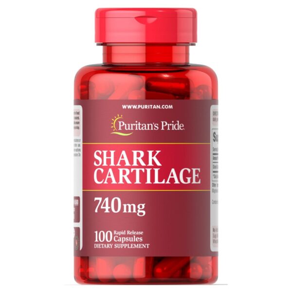 Cartilaj de rechin 740 mg, 100 capsule | Puritan's Pride