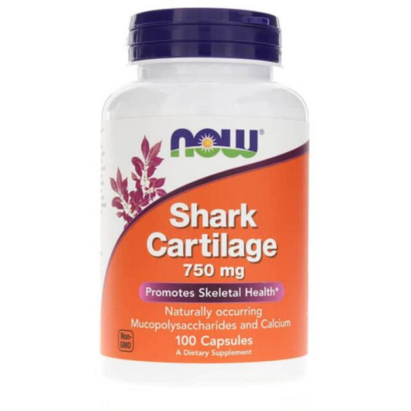 Cartilaj de rechin 750 mg, 100 capsule | NOW FOOD