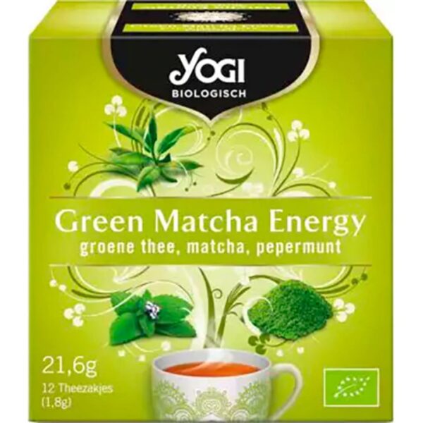 Ceai BIO Verde Matcha si Menta 12 plicuri-21,6 g