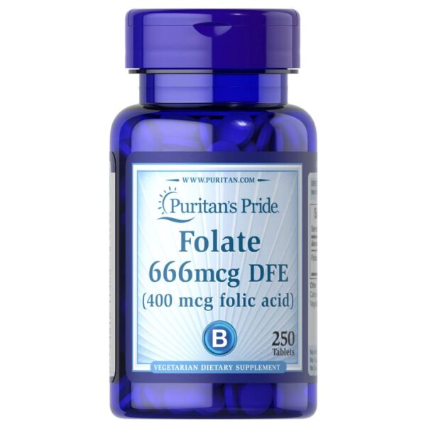 Acid Folic Folat 400 mcg-250 tablete