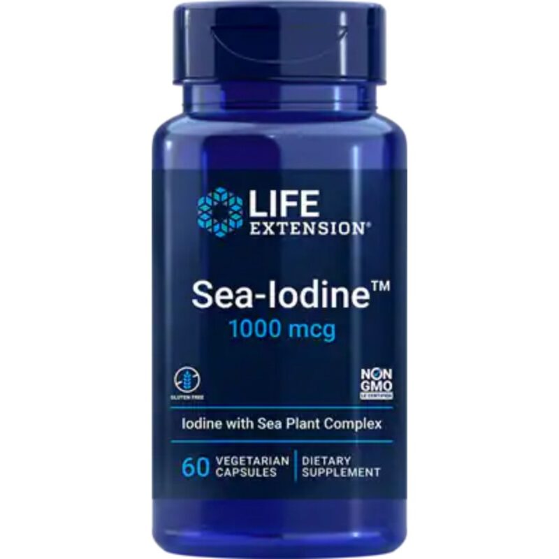 Iod Marin(Extracte organice de alge si Iodură de Potasiu)1000 mcg-60 capsule