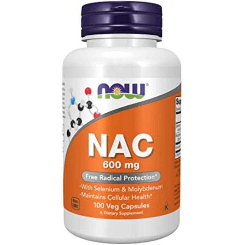 Acetilcisteina NAC 600 mg, 100 capsule | NOW FOODS