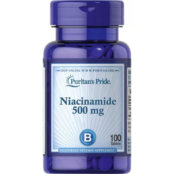 Niacinamida Vitamina B3 500 mg-100 tablete