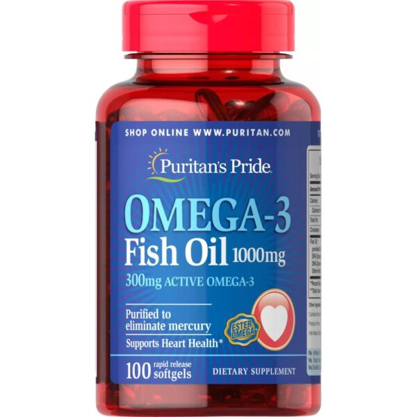 Omega 3 ulei de peste 1000 mg-100 capsule