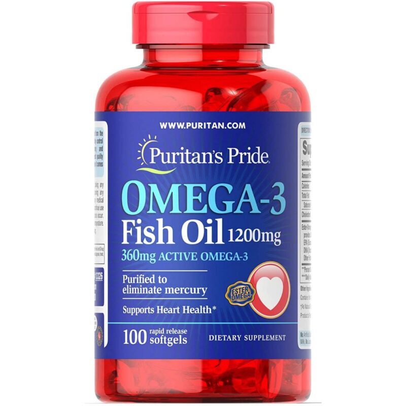 Omega 3 Ulei de peste 1200 mg-100 capsule