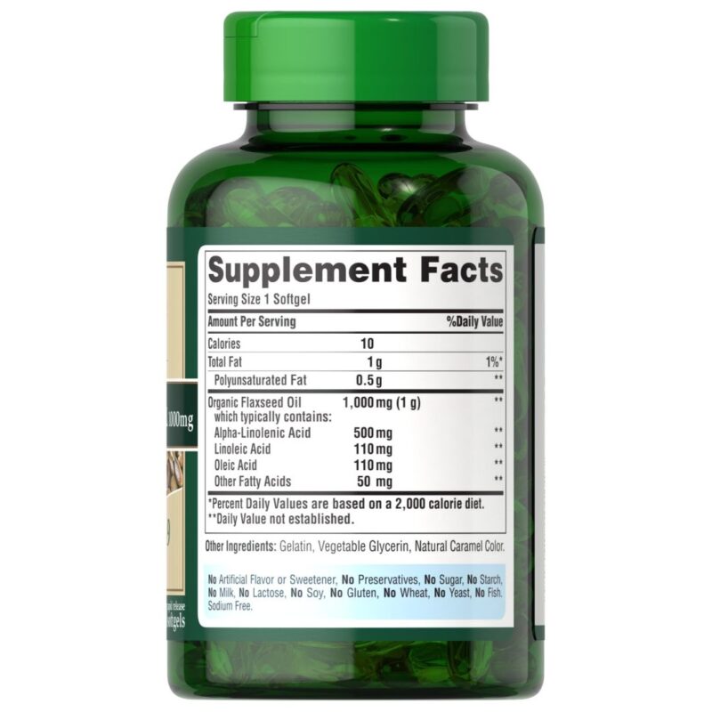 Omega 3-6-9 Ulei Natural de In 1000 mg-120 capsule
