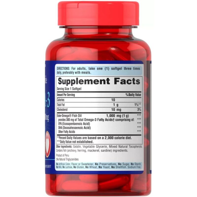 Omega 3 ulei de peste 1000 mg-100 capsule