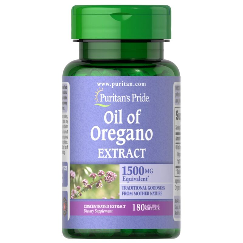 Oregano Ulei Extract 1500 mg-180 capsule
