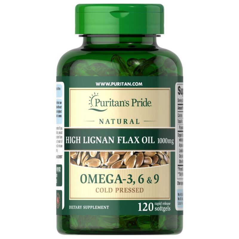 Omega 3-6-9 Ulei Natural de In 1000 mg-120 capsule