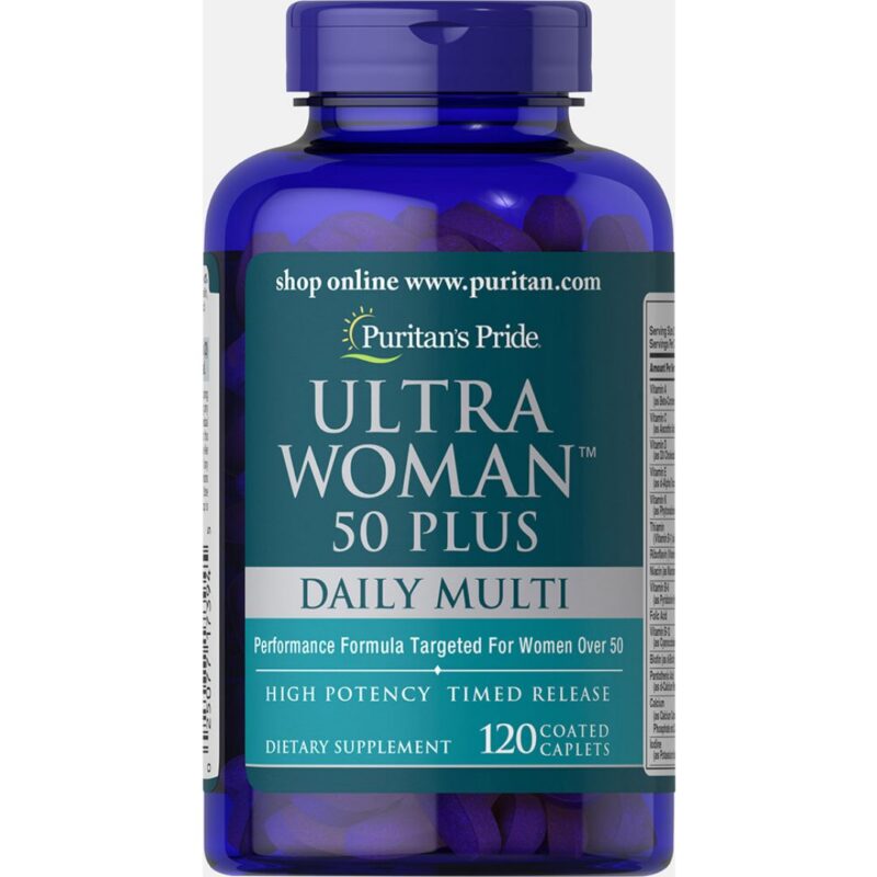 Ultra Woman™ 50 Plus Multi-Vitamine cu Zinc-120 comprimate