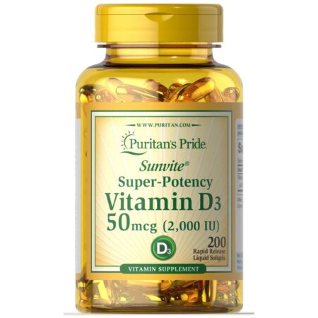 Vitamina D 3 2000 IU, 200 capsule | Puritan’s Pride