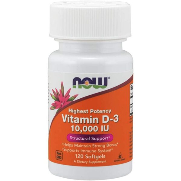 Vitamina D 3 10000 IU, 120 capsule | Now Food