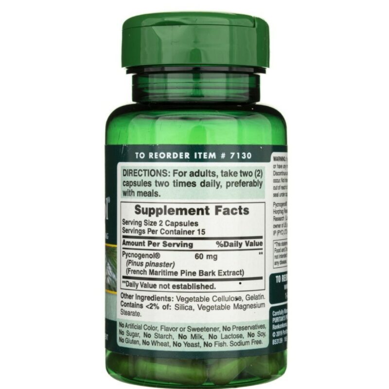 Pycnogenol®Scoarta de Pin 30 mg-30 capsule
