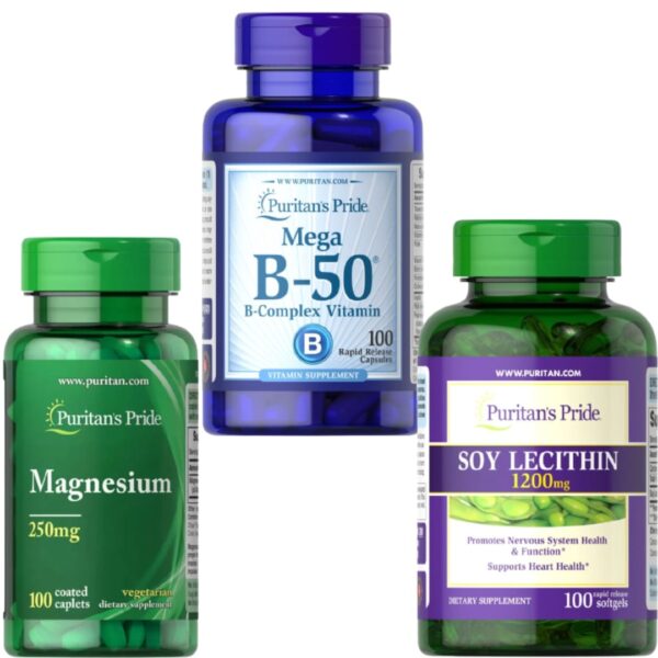 Magneziu+Vitamina B Complex+Lecitina | Puritan’s Pride
