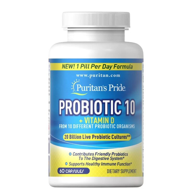 Probiotic 10 cu Vitamina D-60 capsule