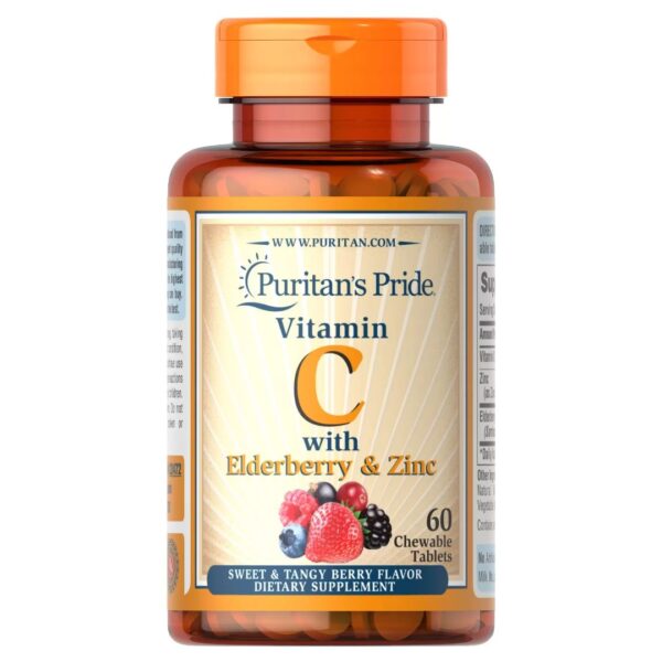 Vitamina C & Fructe de Soc si Zinc-60 masticabile