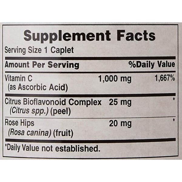 Vitamina C 1000 mg, 100 comprimate | Puritan’s Pride