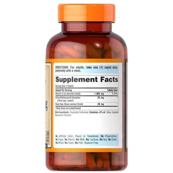 Vitamina C 1000 mg, 250 comprimate | Puritan’s Pride