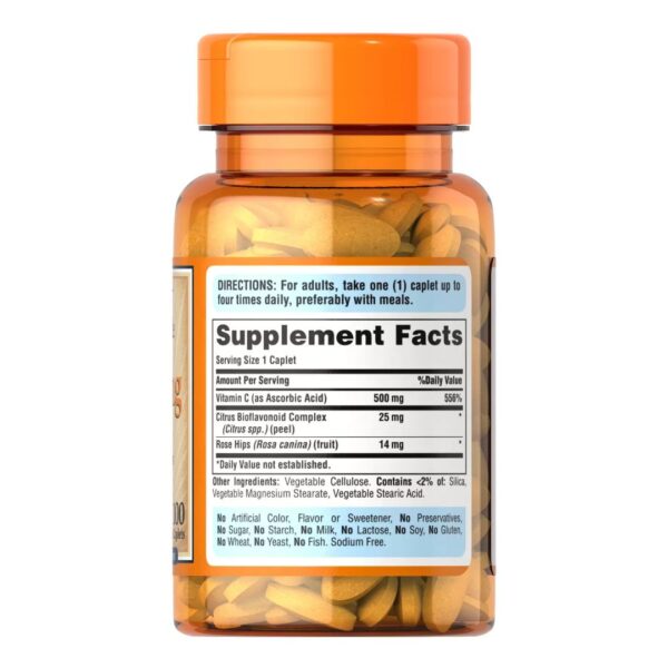Vitamina C 500 mg cu Bioflavonoide si Macese-100 comprimate