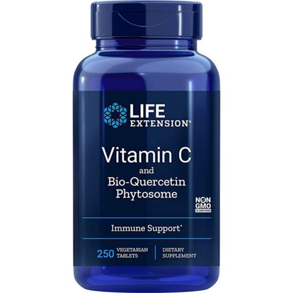 Vitamina C 1000 mg cu Quercetin, 250 comprimate | LIFE EXTENSION