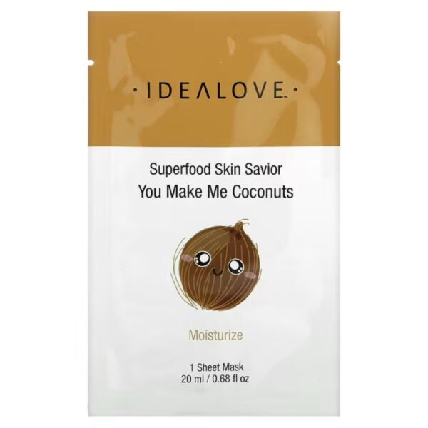 Superfood Skin Savior, You Make Me Nuci de cocos-1 mască de frumusețe, 20 ml