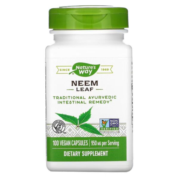Neem frunze 475 mg-100 capsule vegane | Nature’s Way 