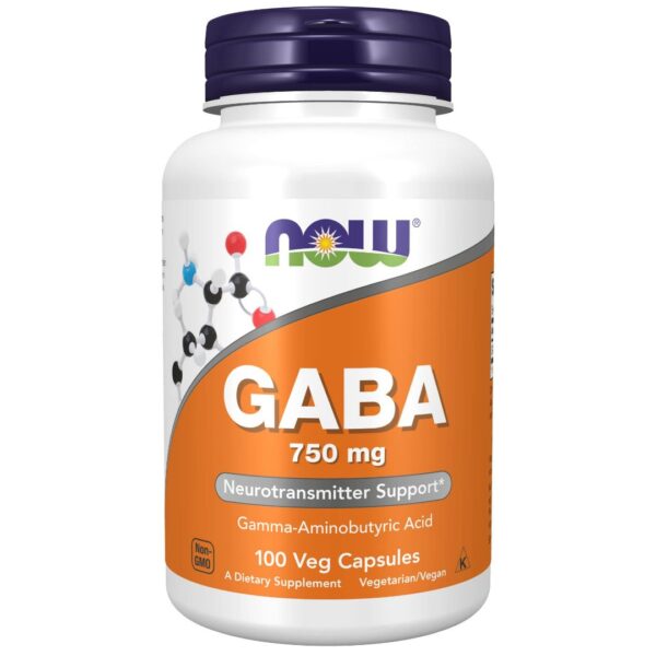 GABA 750 mg-100 capsule | Now Food